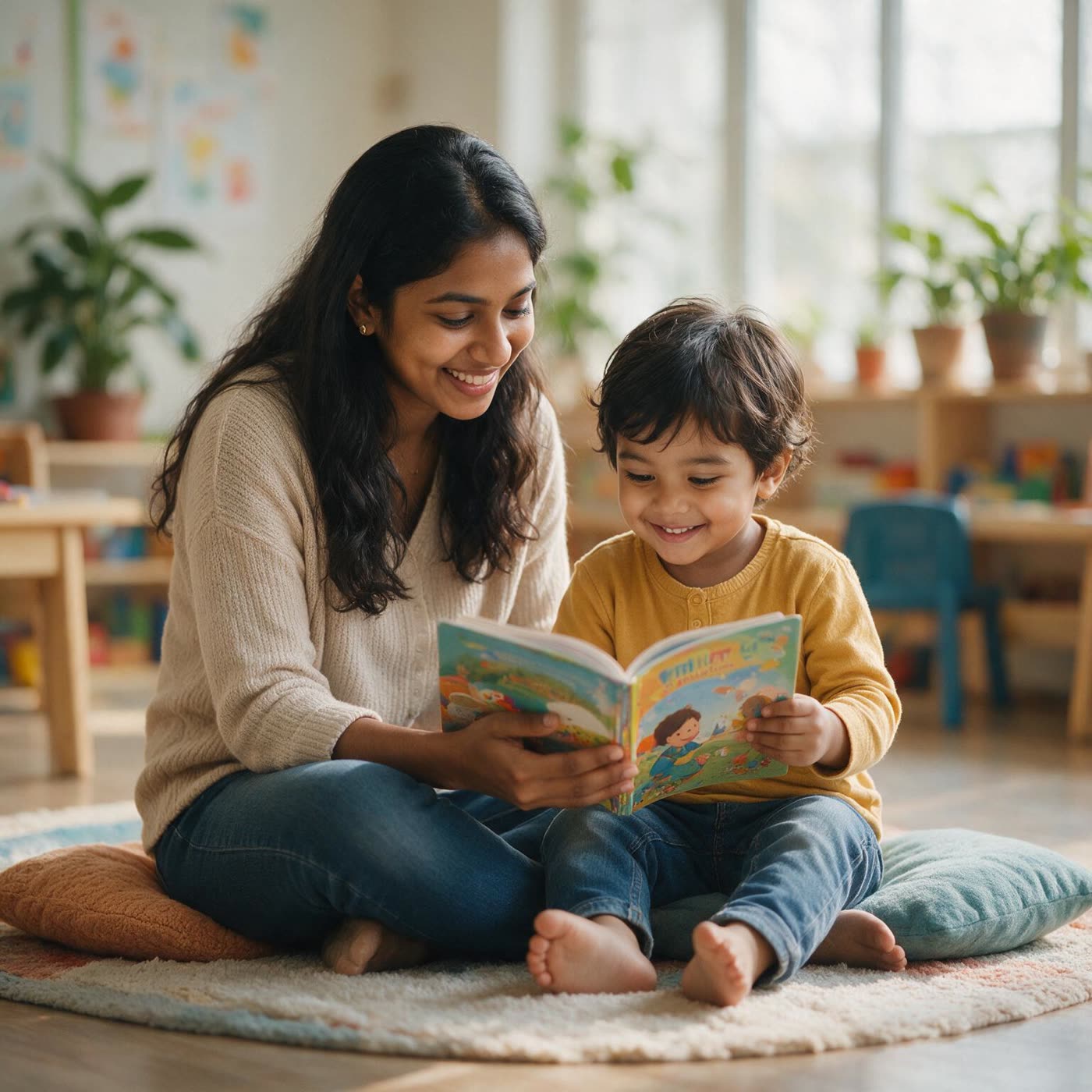 Story time at Little Blossoms